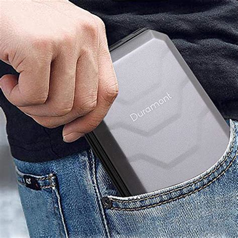 duramont aluminum wallet credit card holder with rfid blocking protection|duramont 10 card wallet.